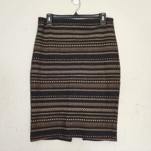 Express Black & Gold Skirt M